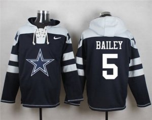 Nike Dallas Cowboys #5 Dan Bailey Navy Blue Player Pullover Hoodie