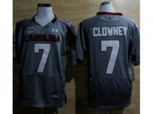 Under Armour South Carolina Javedeon Clowney #7 New SEC Patch NCAA Football - Grey