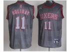 nba philadelphia 76ers #11 holiday blackgrey[2012]