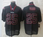 Nike San Francisco 49ers #25 Ward black Jerseys(Elite Lights Out)