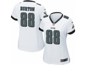 Women Nike Philadelphia Eagles #88 Trey Burton Game White NFL Jersey