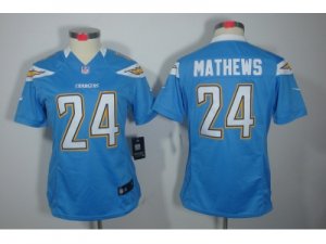 Nike Women San Diego Chargers #24 Ryan Mathews lt.blue jerseys