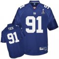 Youth New York Giants #91 Tuck 2012 Super Bowl XLVI blue