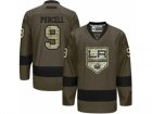 Mens Reebok Los Angeles Kings #9 Teddy Purcell Authentic Green Salute to Service NHL Jersey