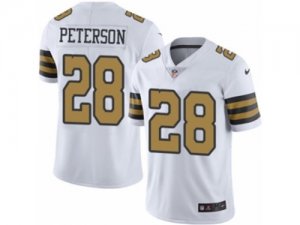 Mens Nike New Orleans Saints #28 Adrian Peterson Limited White Rush NFL Jersey