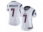 Women Nike New England Patriots #7 Jacoby Brissett Vapor Untouchable Limited White NFL Jersey