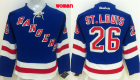 Women NHL New York Rangers #26 Martin St.Louis Blue Jerseys