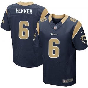 Nike St. Louis Rams #6 Johnny Hekker Navy Blue jerseys(Elite)