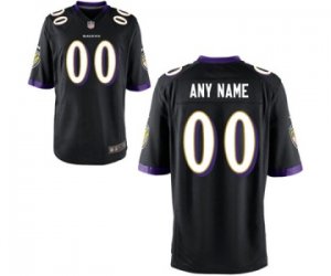 Menâ€˜s Baltimore Ravens Nike Black Customized Game Jersey