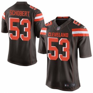 Men\'s Nike Cleveland Browns #53 Joe Schobert Limited Brown Team Color NFL Jersey