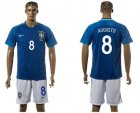 Brazil #8 Augusto Away Soccer Country Jersey