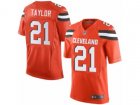 Nike Cleveland Browns #21 Jamar Taylor Elite Orange Alternate NFL Jersey