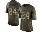 Mens Nike New England Patriots #24 Stephon Gilmore Limited Green Salute to Service NFL Jersey