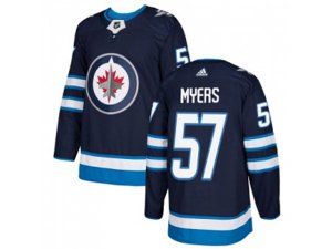 Youth Adidas Winnipeg Jets #57 Tyler Myers Navy Blue Home Authentic Stitched NHL Jersey