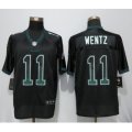 Women Nike Philadelphia Eagles #11 Carson Wentz Elite Black Drift Fashion NFL Jersey