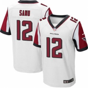 Mens Nike Atlanta Falcons #12 Mohamed Sanu Elite White NFL Jersey