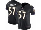 Women Nike Baltimore Ravens #57 C.J. Mosley Vapor Untouchable Limited Black Alternate NFL Jersey