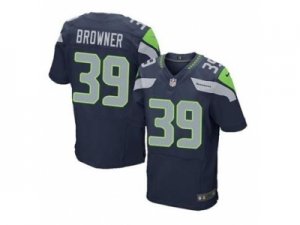 Nike jerseys seattle seahawks #39 browner blue[Elite]