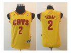 youth nba cleveland cavaliers #2 irving yellow[revolution 30 swingman]