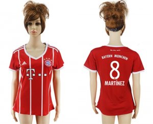 2017-18 Bayern Munich 8 MARTINEZ Home Women Soccer Jersey