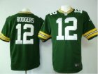 Nike green bay packers #12 rodgers green Game Jerseys