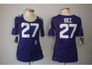 Nike women baltimore ravens #27 ray rice purple jerseys[breast cancer awareness]