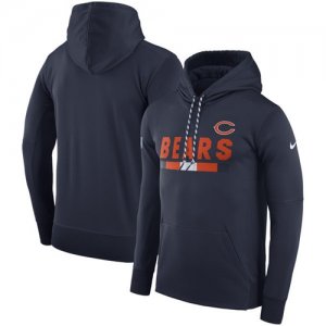 Chicago Bears Nike Team Name Performance Pullover Hoodie Navy