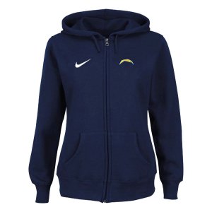 Women NEW San Diego Charger Ladies Tailgater Full Zip Hoodie Blue