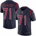 Mens Nike Houston Texans #71 Xavier Su'a-Filo Limited Navy Blue Rush NFL Jersey