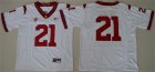 USC Trojans #21 White College Football Jersey