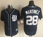 Detroit Tigers #28 J. D. Martinez Navy Blue New Cool Base Stitched Baseball Jersey