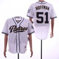 Padres #51 Trevor Hoffman White Cool Base Jersey