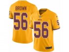 Mens Nike Washington Redskins #56 Zach Brown Limited Gold Rush NFL Jersey