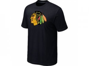 NHL Chicago Blackhawks Big & Tall Logo Black T-Shirt