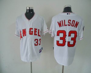 mlb los angeles angels #33 wilson white