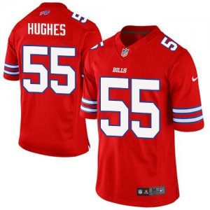 Nike Buffalo Bills #55 Jerry Hughes Red Jerseys(Elite)