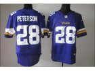 Nike NFL Minnesota Vikings #28 Adrian Peterson Purple Jerseys(Elite)