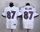 Nike Baltimore ravens #87 Willams white jerseys(Elite)