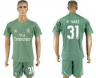 2017-18 Real Madrid 31 R. YANEZ Green Goalkeeper Soccer Jersey
