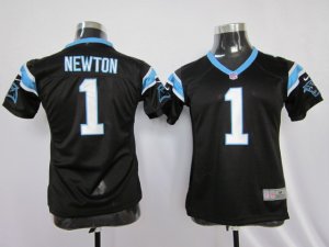 nike women nfl jerseys carolina panthers #1 newton black