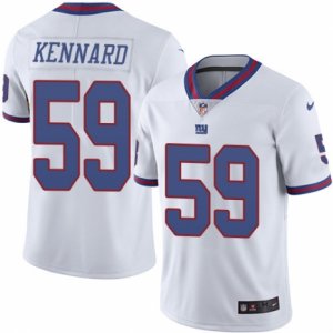 Mens Nike New York Giants #59 Devon Kennard Limited White Rush NFL Jersey