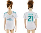 2017-18 Real Madrid 21 MORATA Home Women Soccer Jersey