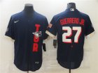 Jays #27 Vladimir Guerrero Jr. Navy Nike 2021 MLB All-Star Flexbase Jersey