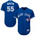 2016 Men's Toronto Blue Jays #55 Russell Martin Majestic Royal Flexbase Authentic Collection Player Jersey