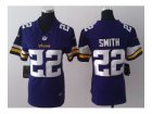 Nike Women Minnesota Vikings #22 Harrison Smith purple Jerseys