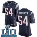 Nike Patriots #54 Dont'a Hightower Navy Youth 2018 Super Bowl LII Game Jersey