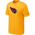 Arizona Cardinals Sideline Legend Authentic Logo T-Shirt Yellow