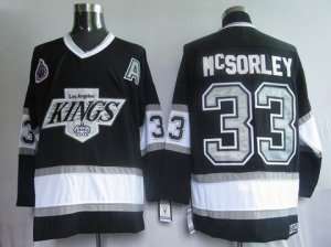 nhl los angeles kings #33 mcsorley m&n black