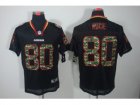 Nike San Francisco 49ers #80 Jerry Rice Lights Out Black Jerseys(Camo Number Elite)