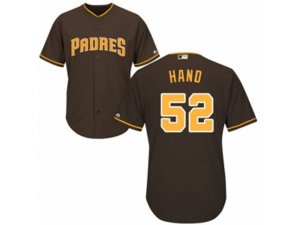 Youth San Diego Padres #52 Brad Hand Replica Brown Alternate Cool Base MLB Jersey